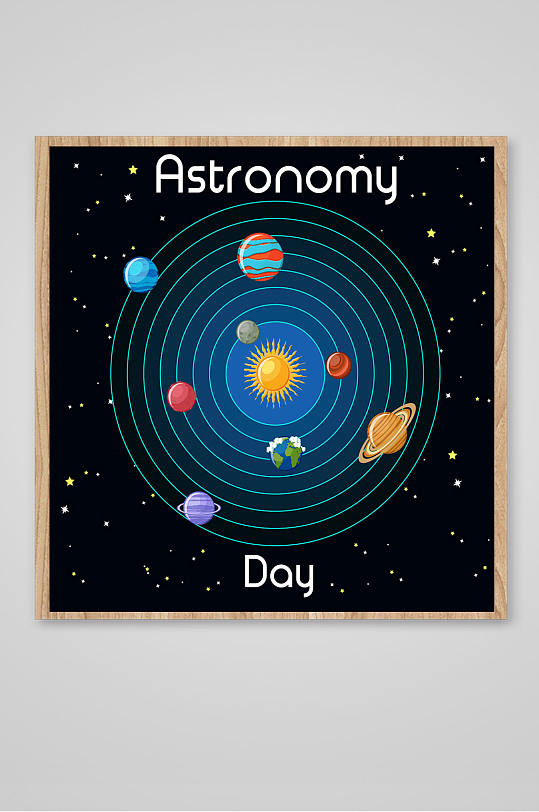 星球银河系太空插画