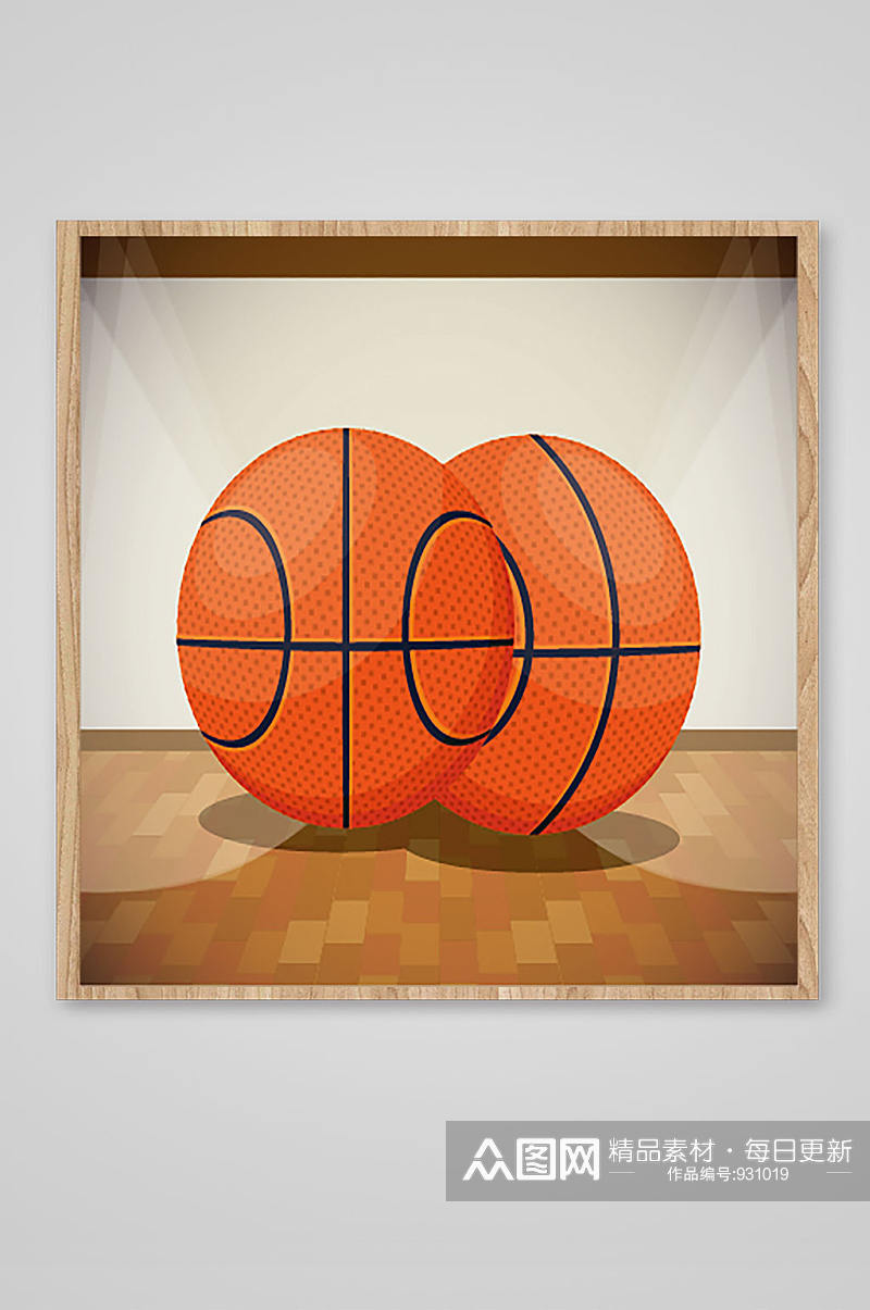 篮球文化创意图案装饰素材
