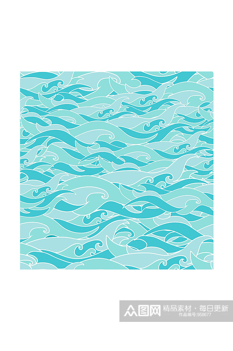 抽象线条海水波纹素材