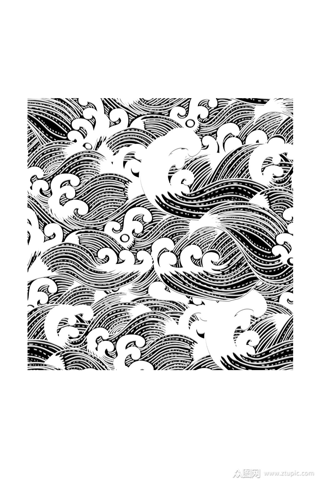 日式水纹背景设计