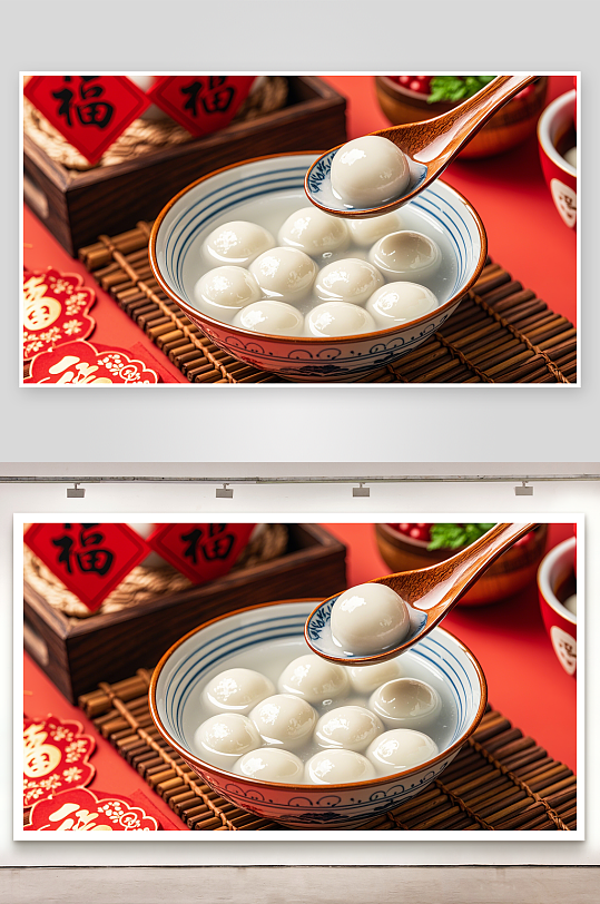 一碗热腾腾的汤圆中国美食