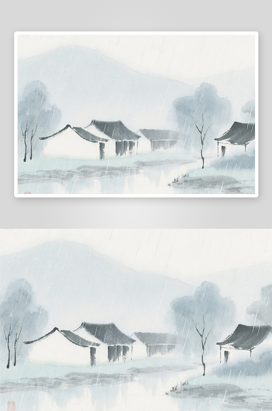 谷雨插畫畫面里不要出現(xiàn)任何文字
