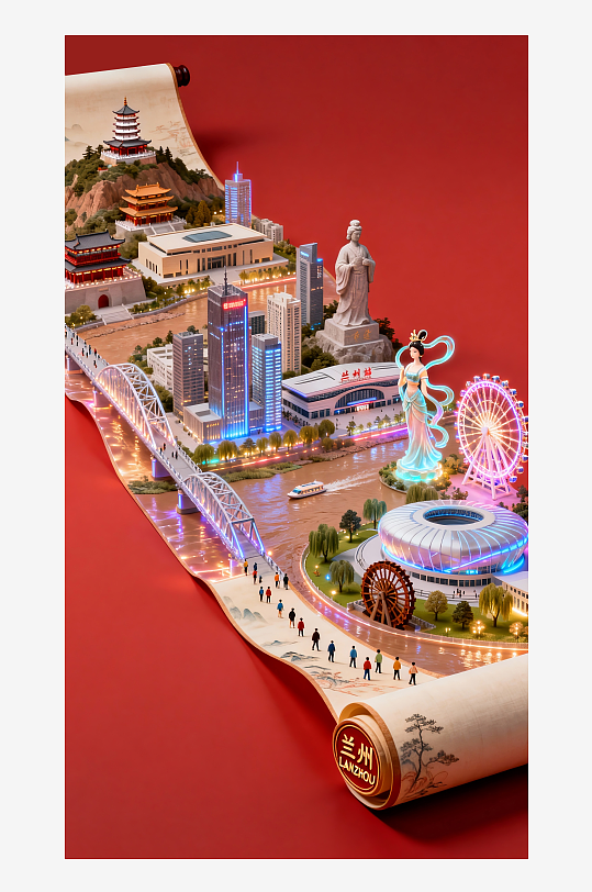 兰州微缩世界模型展示-众图网