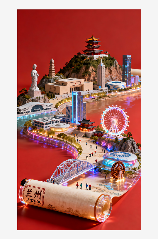 兰州微缩世界模型展示-众图网