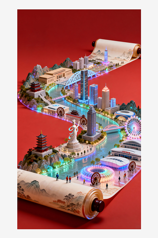 兰州微缩世界模型展示-众图网