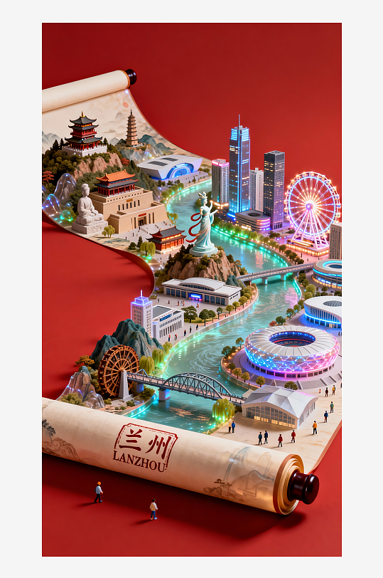 兰州微缩世界模型展示-众图网