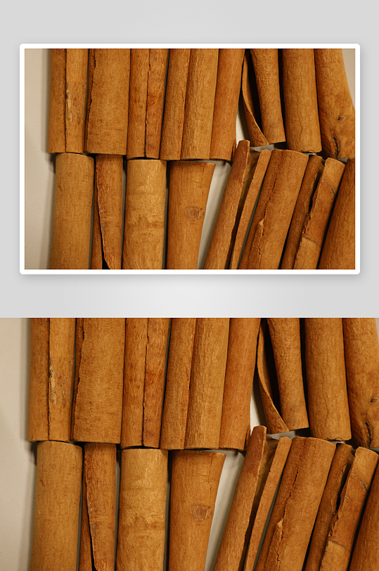 木桌上的肉桂棒调味料-众图网