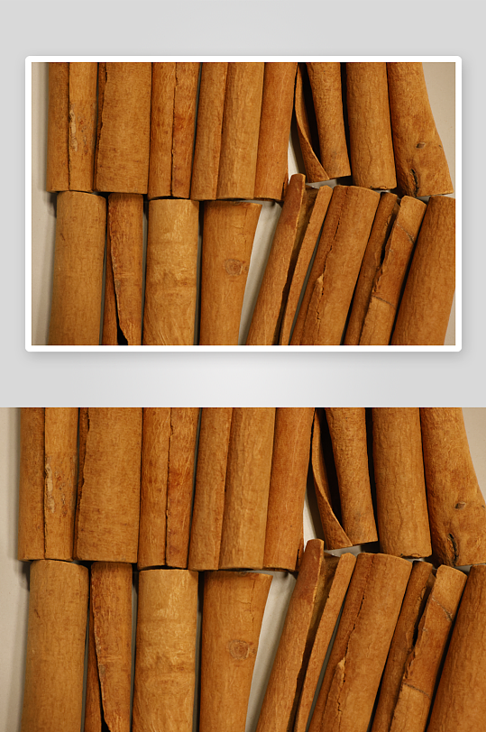 木桌上的肉桂棒调味料-众图网