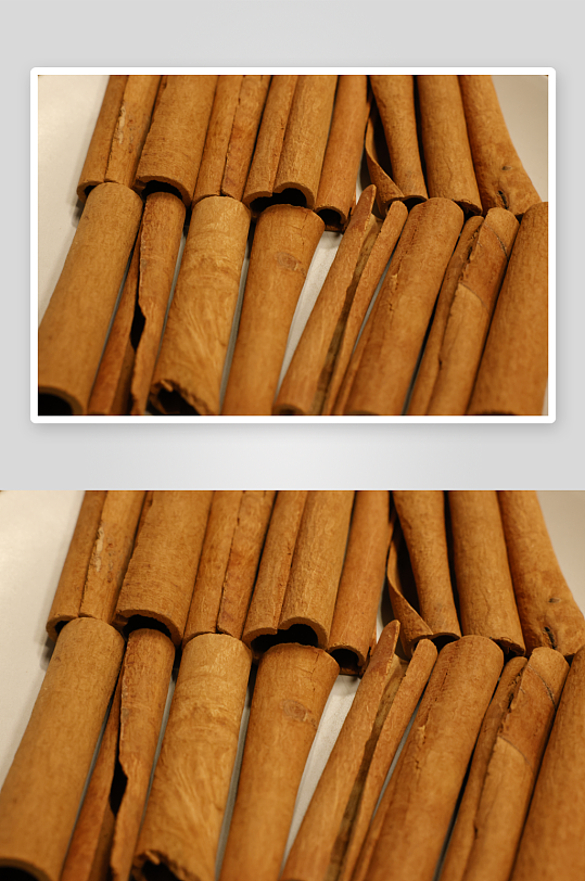 木桌上的肉桂棒调味料-众图网