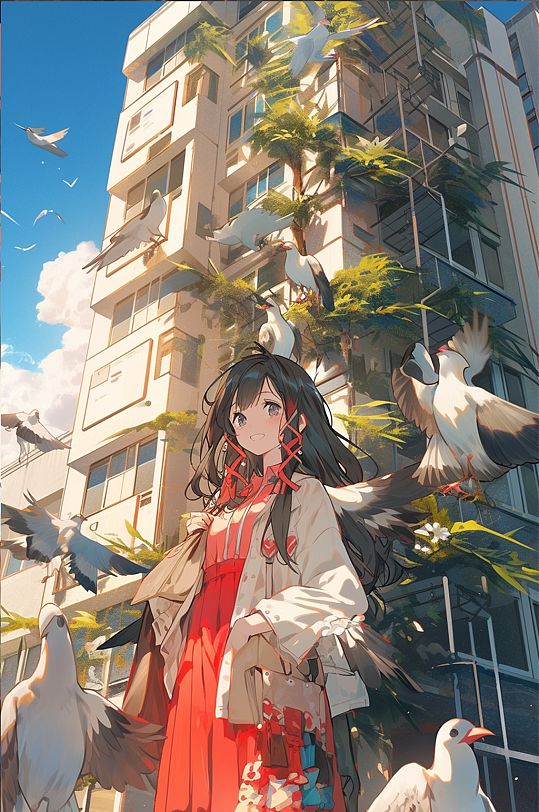 少女数字艺术字AI场景