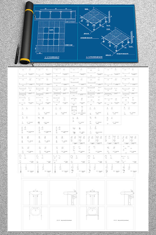 卫生间构件图库集合-众图网