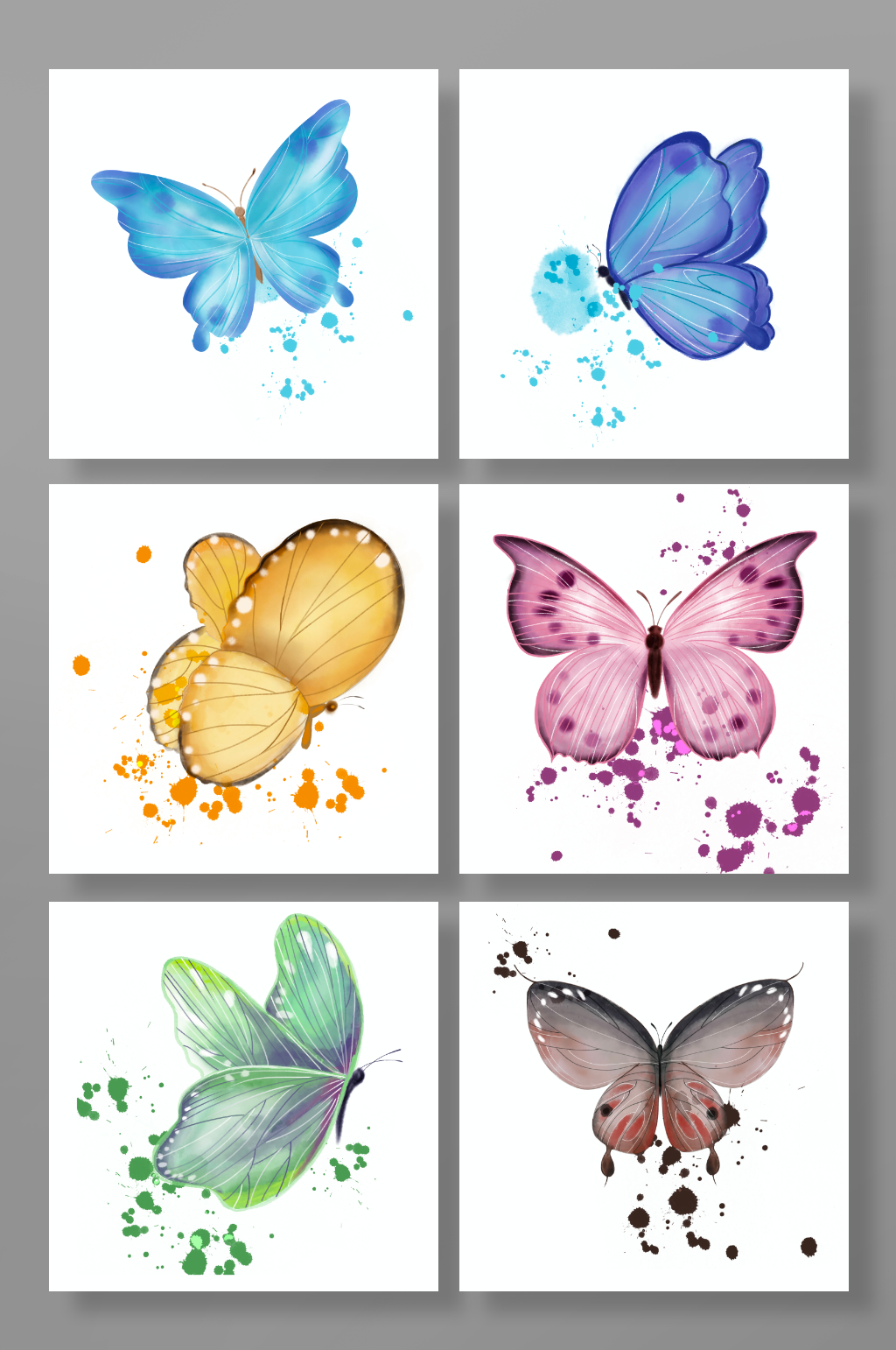 唯美蝴蝶插画素材_唯美蝴蝶插画模板_唯美蝴蝶插画设计图片免费下载-众图网