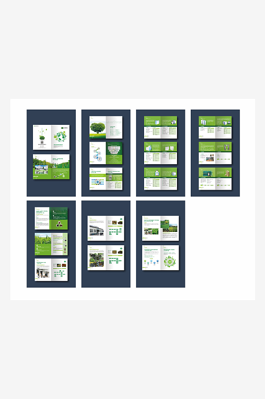 绿色环保科技画册-众图网