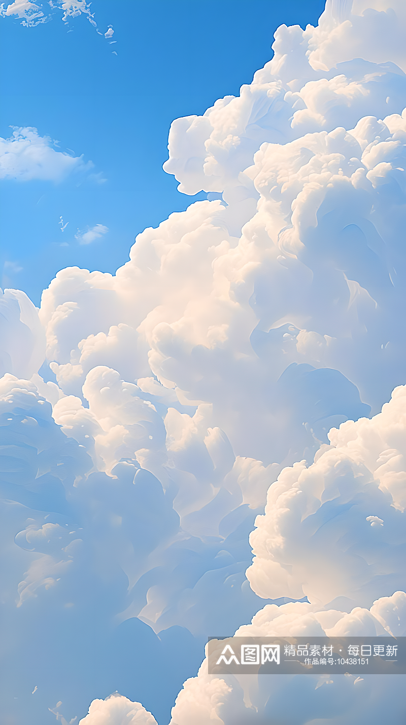 晴天天空云层云朵摄影图素材