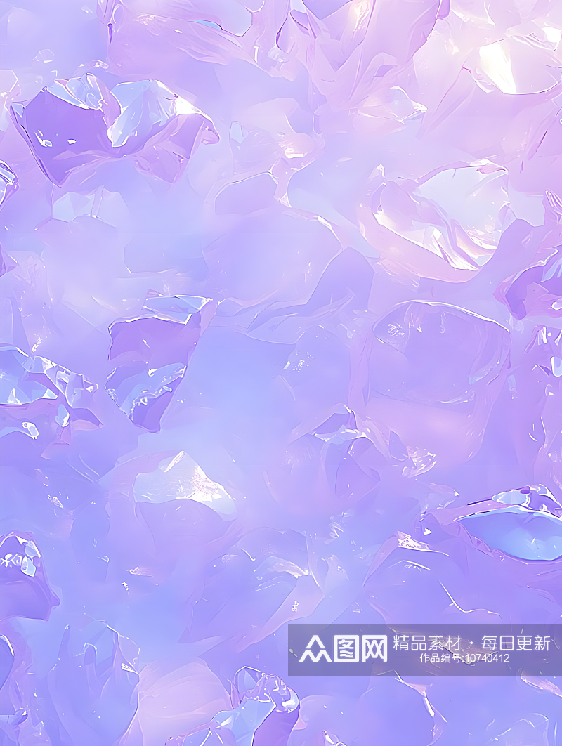 钻石质感梦幻粉紫色清新素材素材