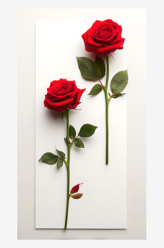 美丽的玫瑰花边框写实背景图