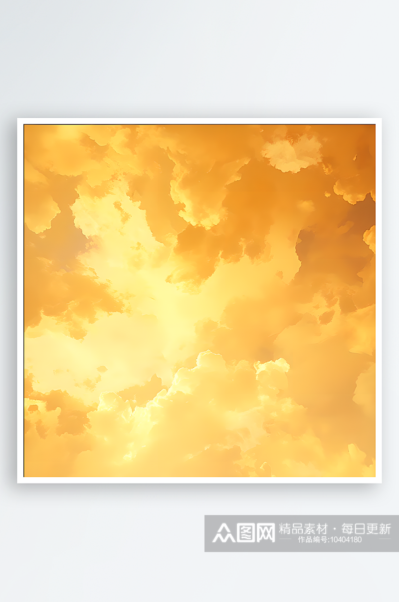 美丽的金色云层背景图素材