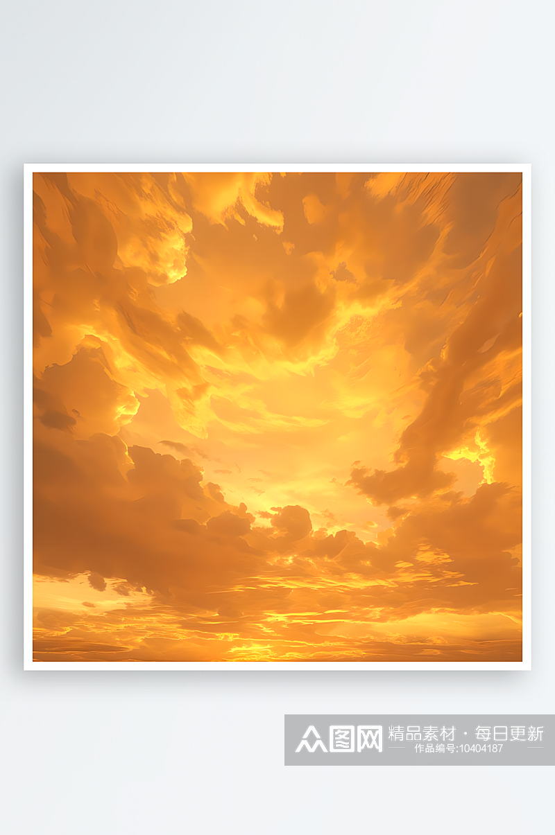 美丽的金色云层背景图素材