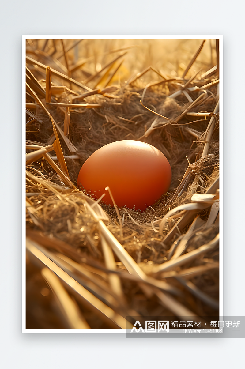 农业有机鸡蛋摄影图素材