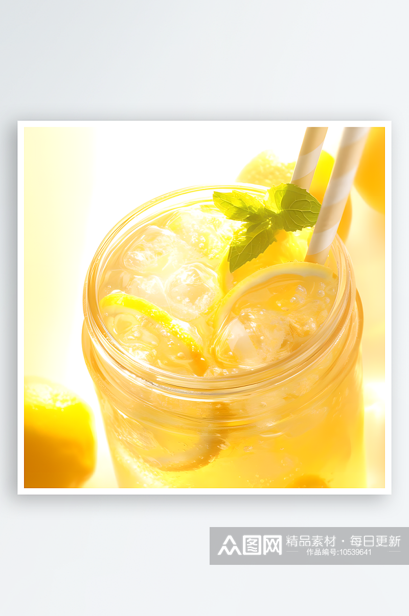 柠檬和柠檬水饮品摄影图素材