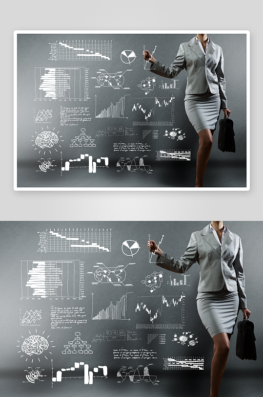 商务大数据看板表格展示