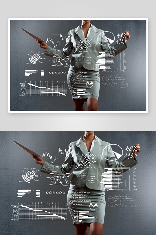 商务大数据看板表格展示