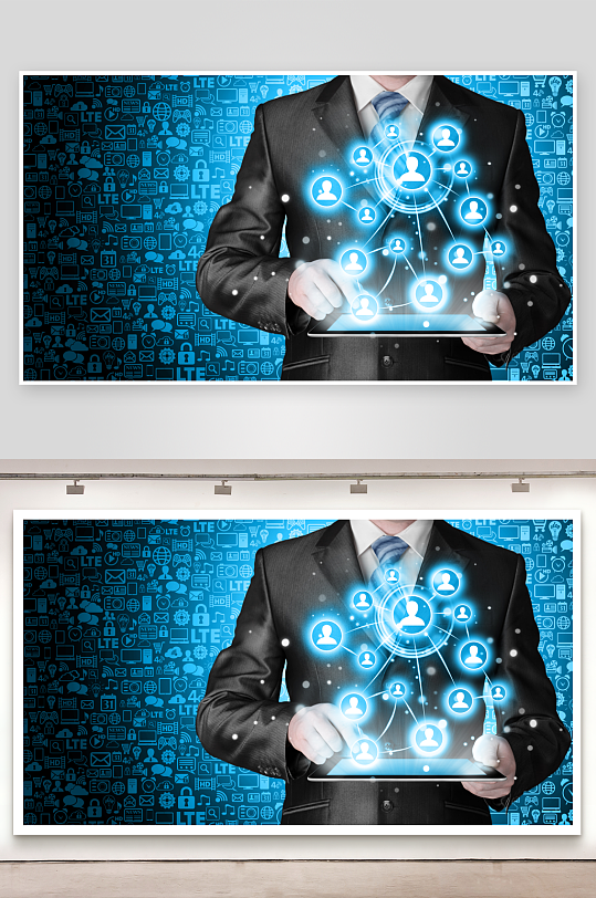 商务金融素材大数据云技术