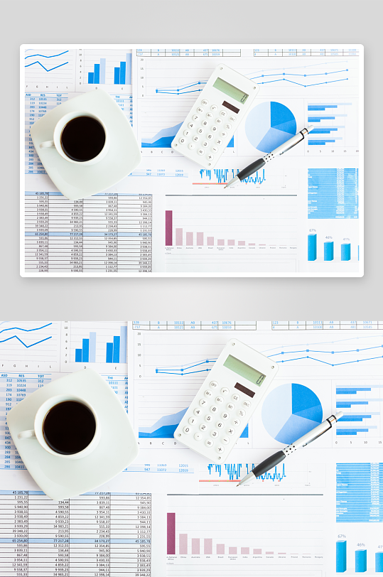 商务大数据看板表格展示