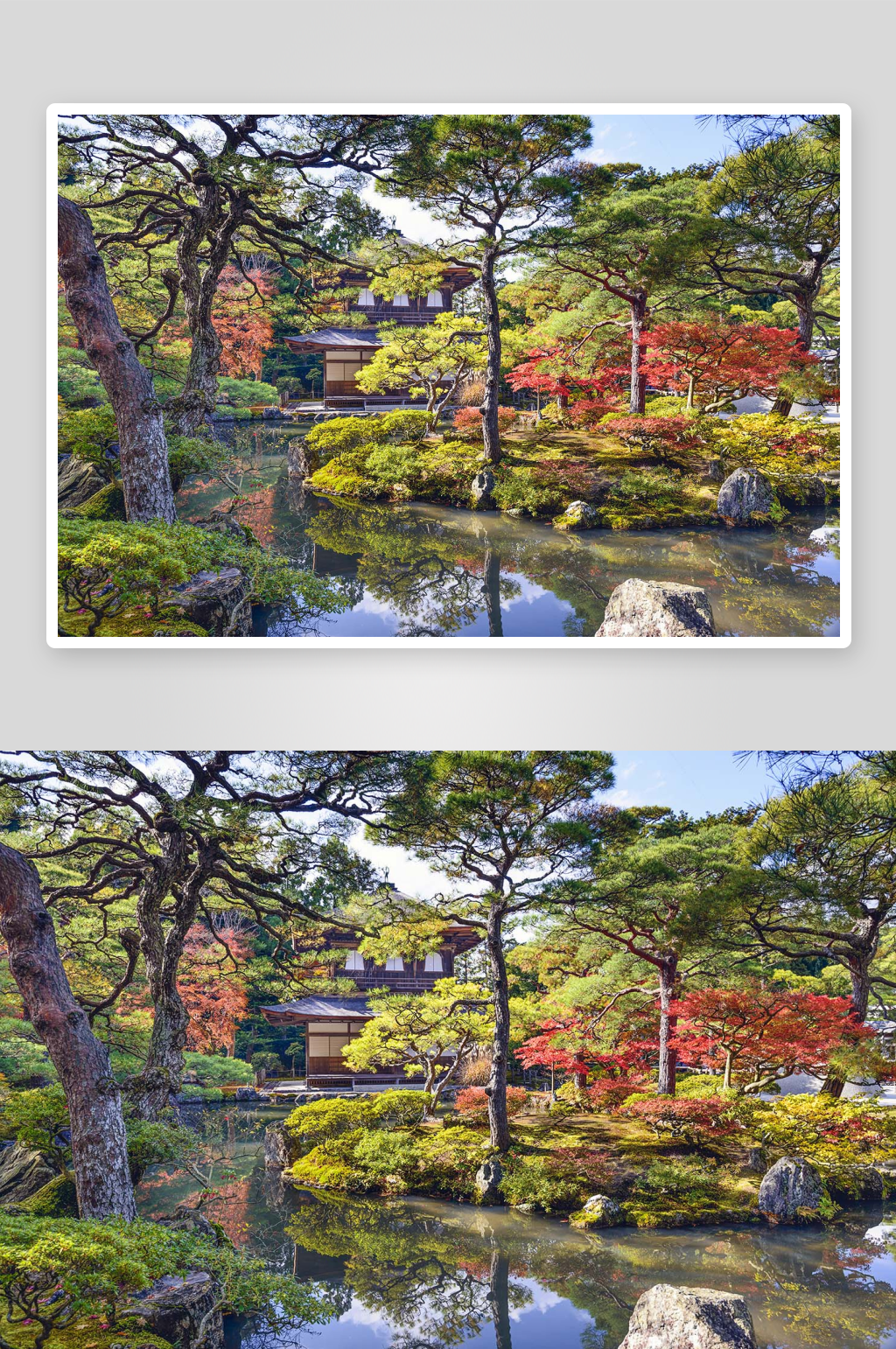 日式田園風光日式花園素材