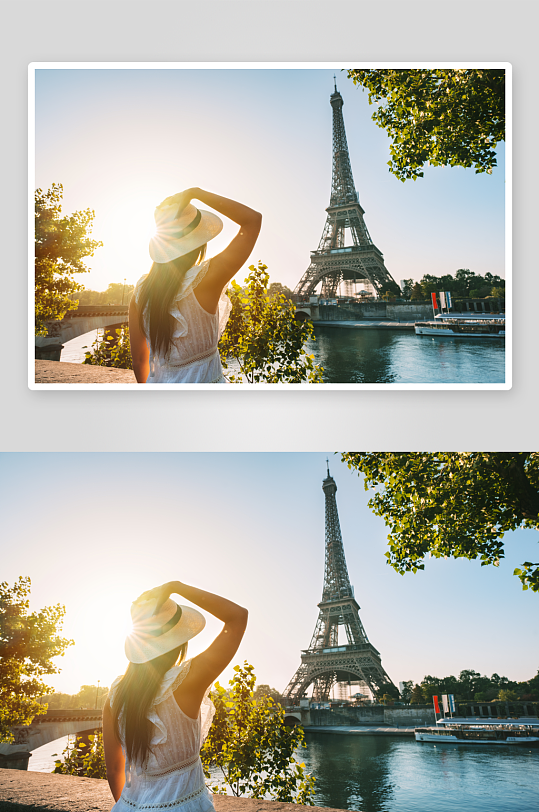 艾弗尔铁塔法国风景巴黎风景旅游-众图网