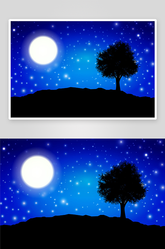 月亮月夜夜晚风景风光