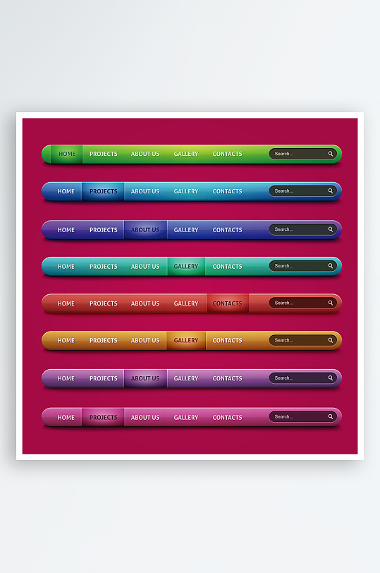 网站菜单网站标签设计