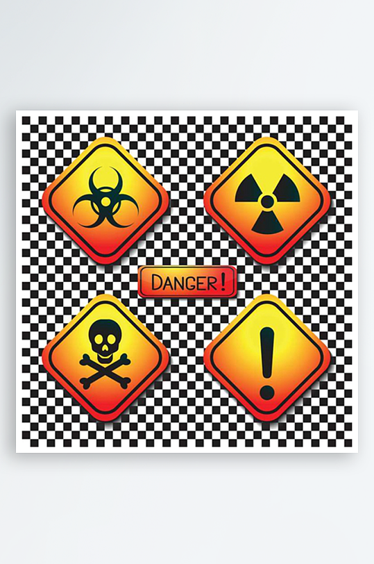 危险图标危险标志警告标志素材