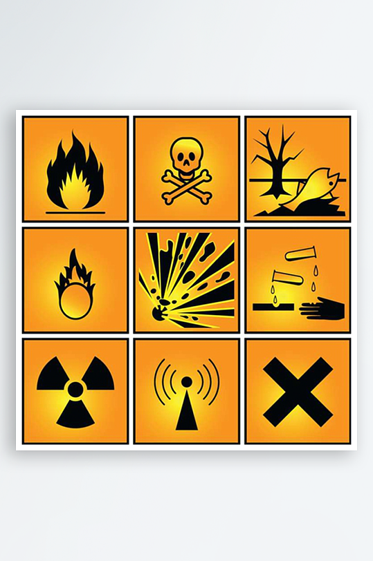 危险图标危险标志警告标志素材