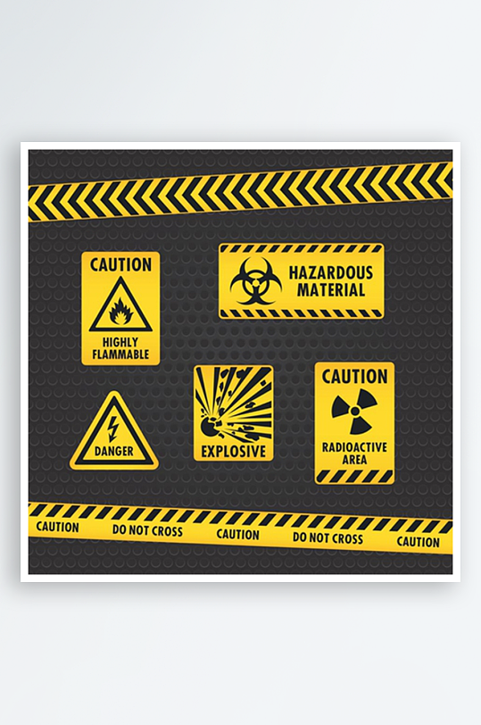 危险图标危险标志警告标志素材