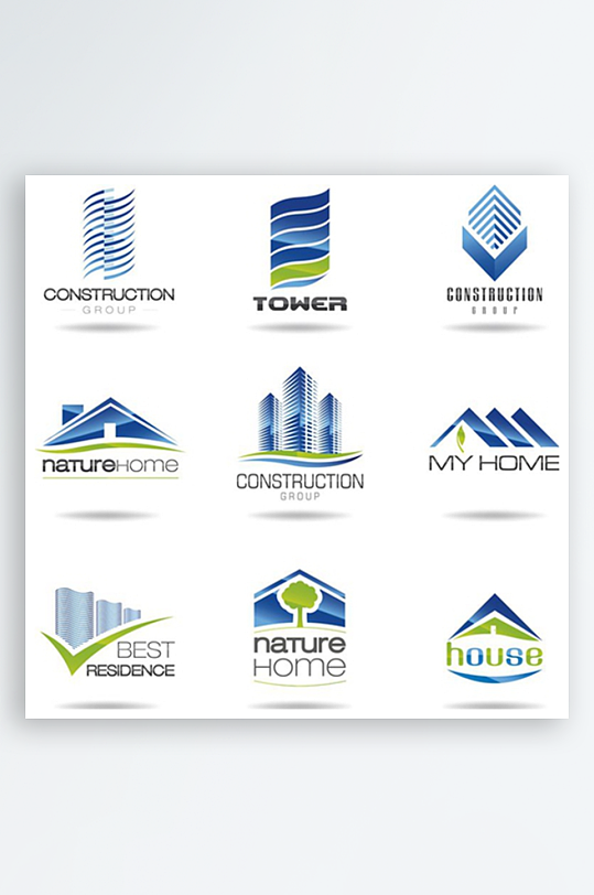房子图标logo素材_房子图标logo模板_房子图标logo设计图片免费下载-众图网