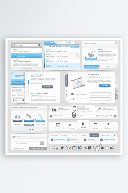 网站菜单网站设计网页
