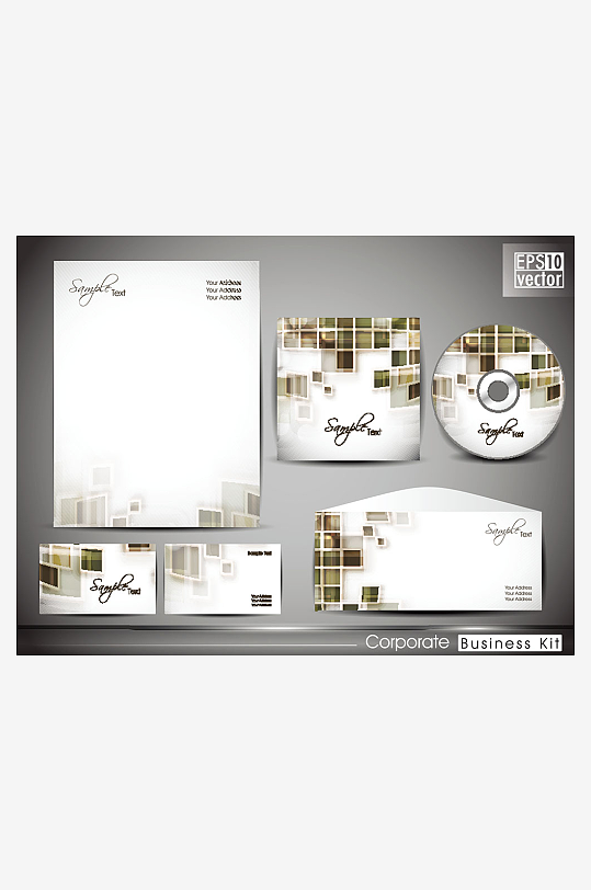 公司视觉形象设计周边产品设计-众图网