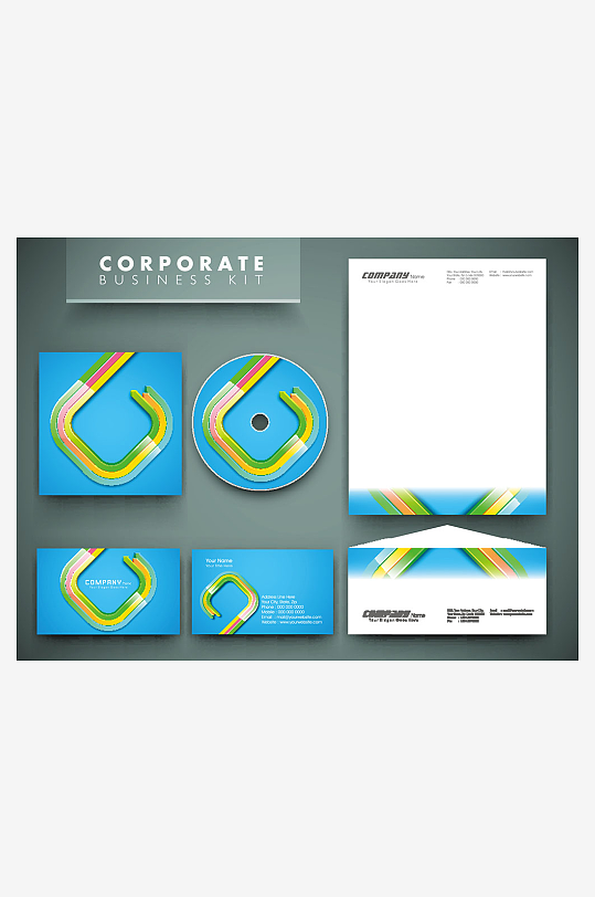 公司视觉形象设计周边产品设计素材-众图网