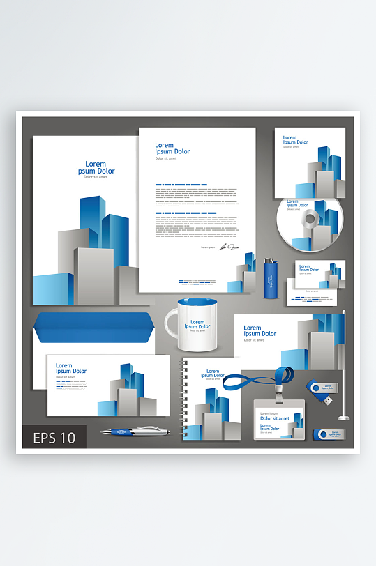 公司视觉形象设计周边产品设计-众图网