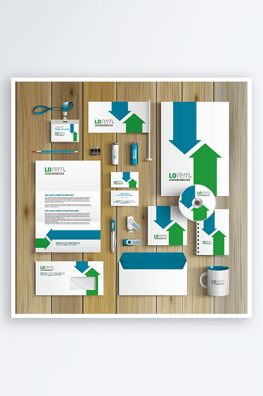 企业VI视觉周边产品设计素材-众图网