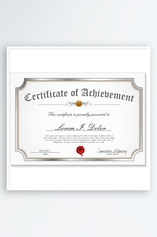 证书设计证明文件-众图网