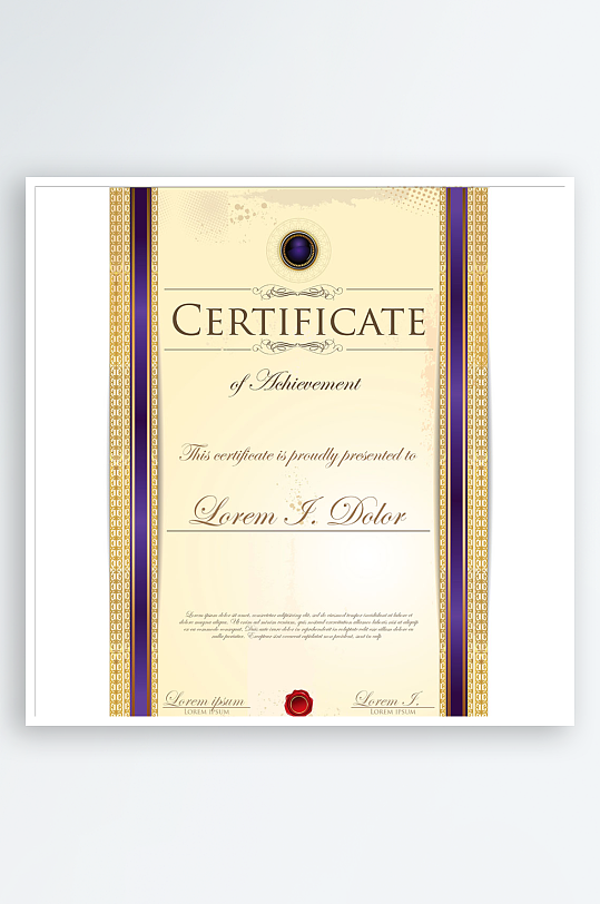 证书设计证明文件素材-众图网