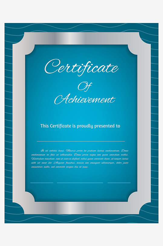 证书设计证明文件-众图网