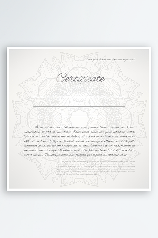 证书设计证明文件-众图网