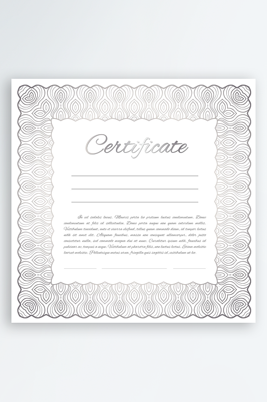 证书设计证明文件-众图网