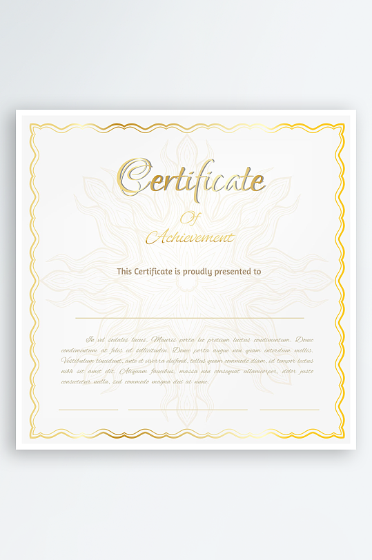 证书设计证明文件-众图网