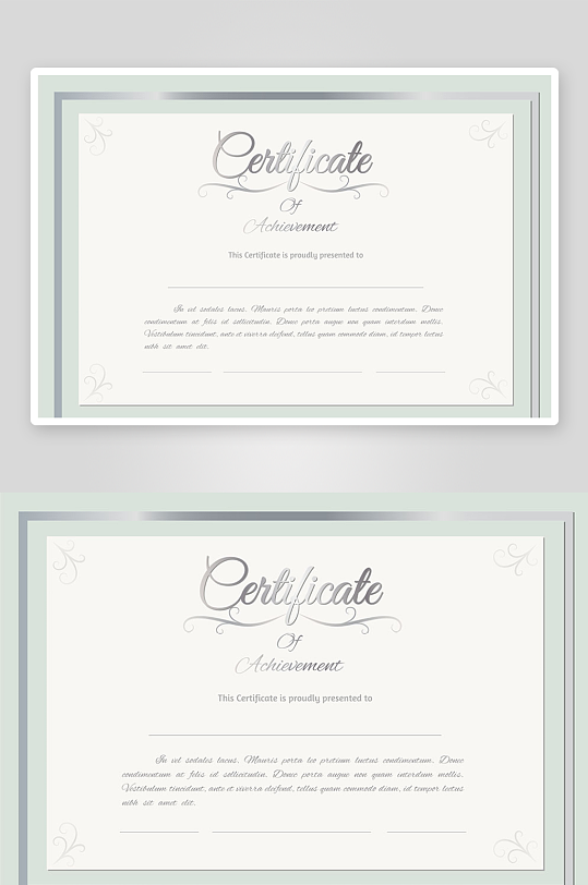 证书设计证明文件-众图网