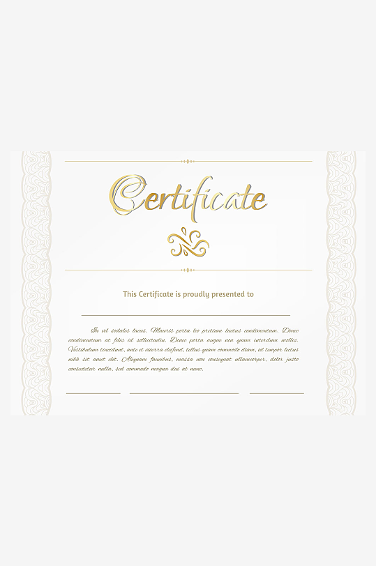 证书设计证明文件-众图网