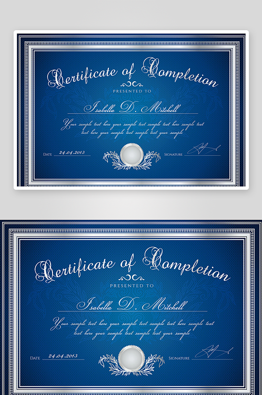 证书设计证明文件素材-众图网